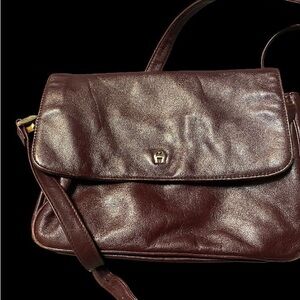 Etienne Aigner Rich Brown Leather Bag